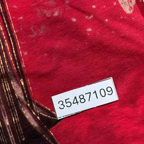 Vintage Y2K Affliction Style Golden Tee Size M Cross Shield Wings Gothic 19x28 - Picture 8 of 8